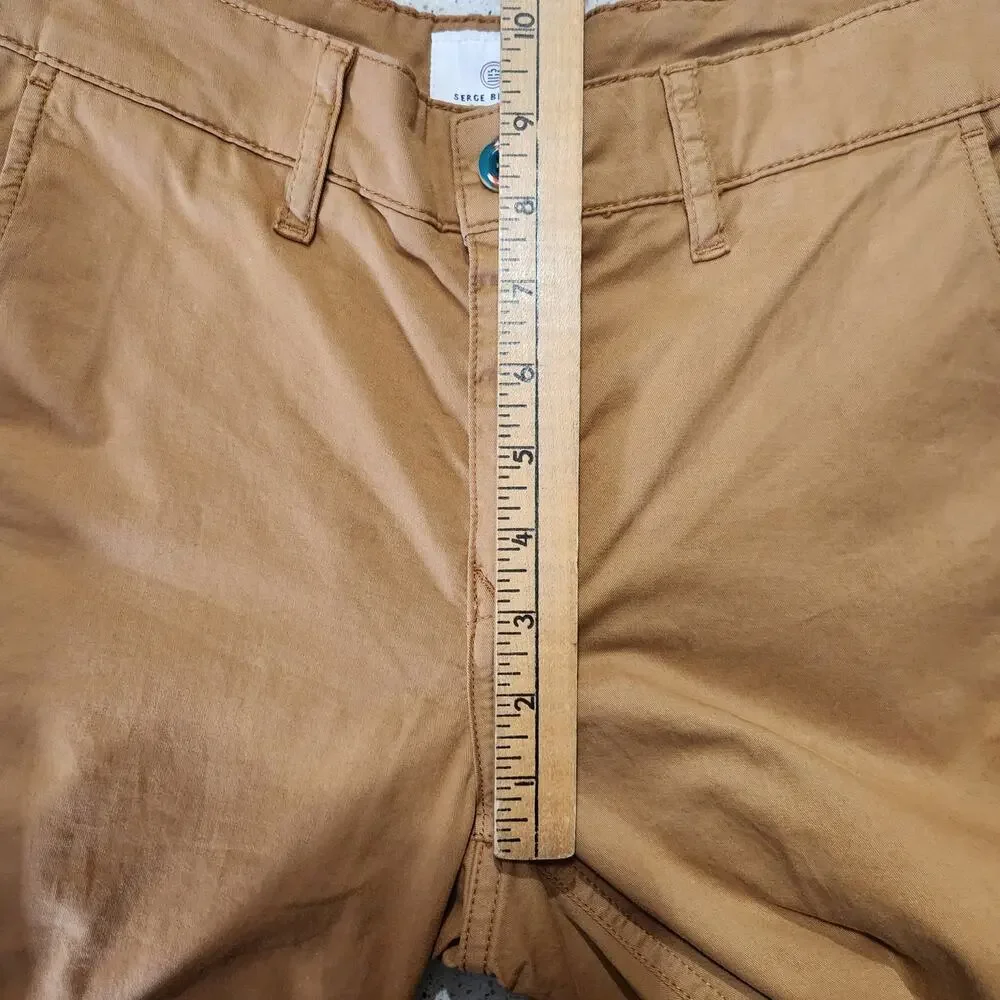 Serge‎ Blanco 702 Chino Pants 30x33 Bronze Brown Men Workwear Office Casual NEW